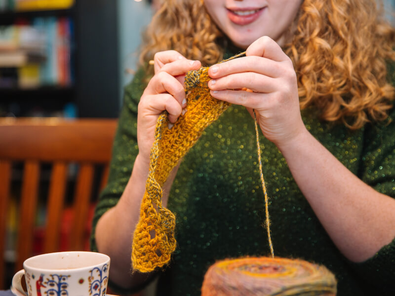 Knitting and crochet